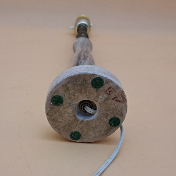 Vintage Brass & Marble Table Lamp - Picture 10 of 11